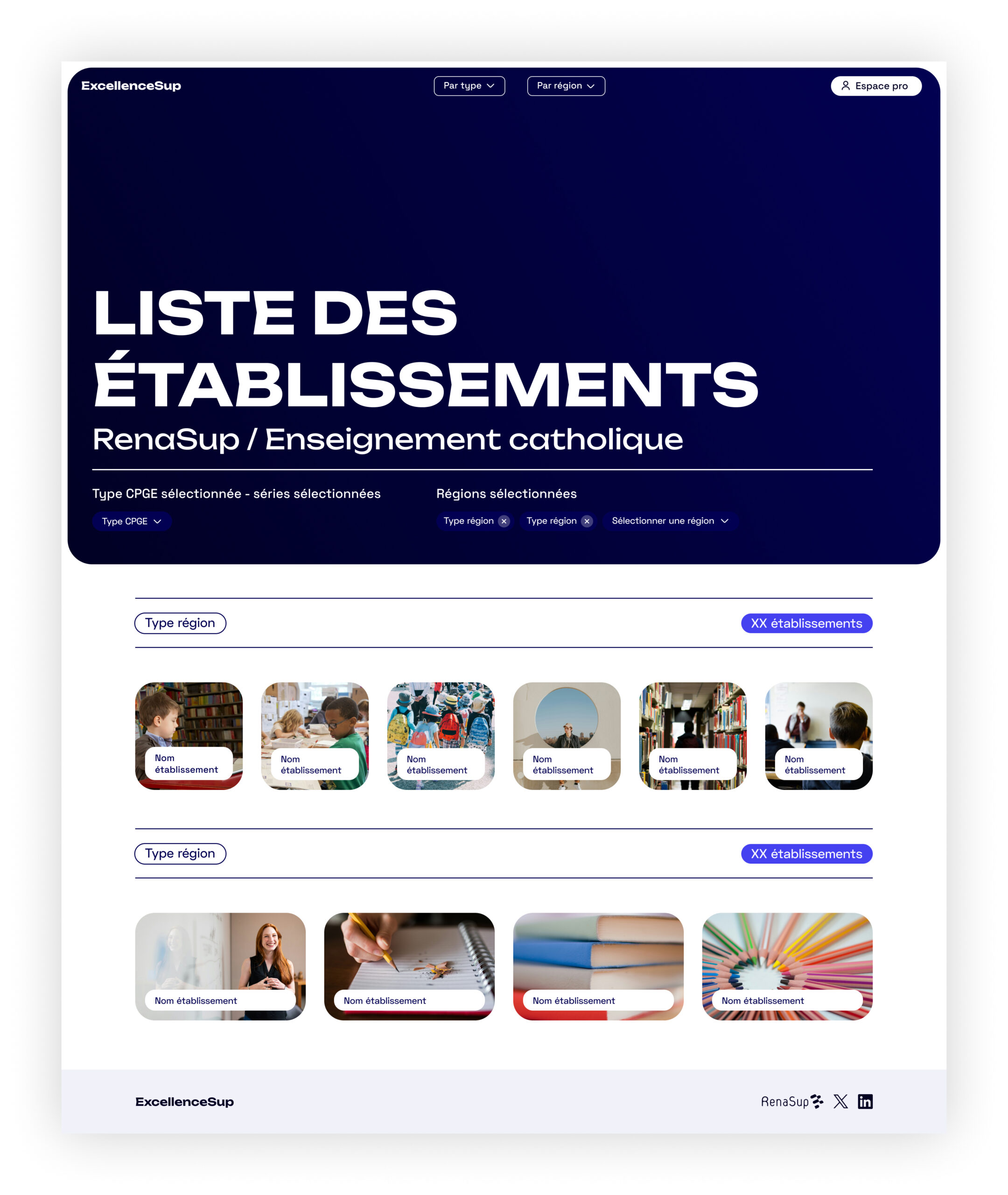 01 - 00 - Page liste établissement - régions - type CPGE