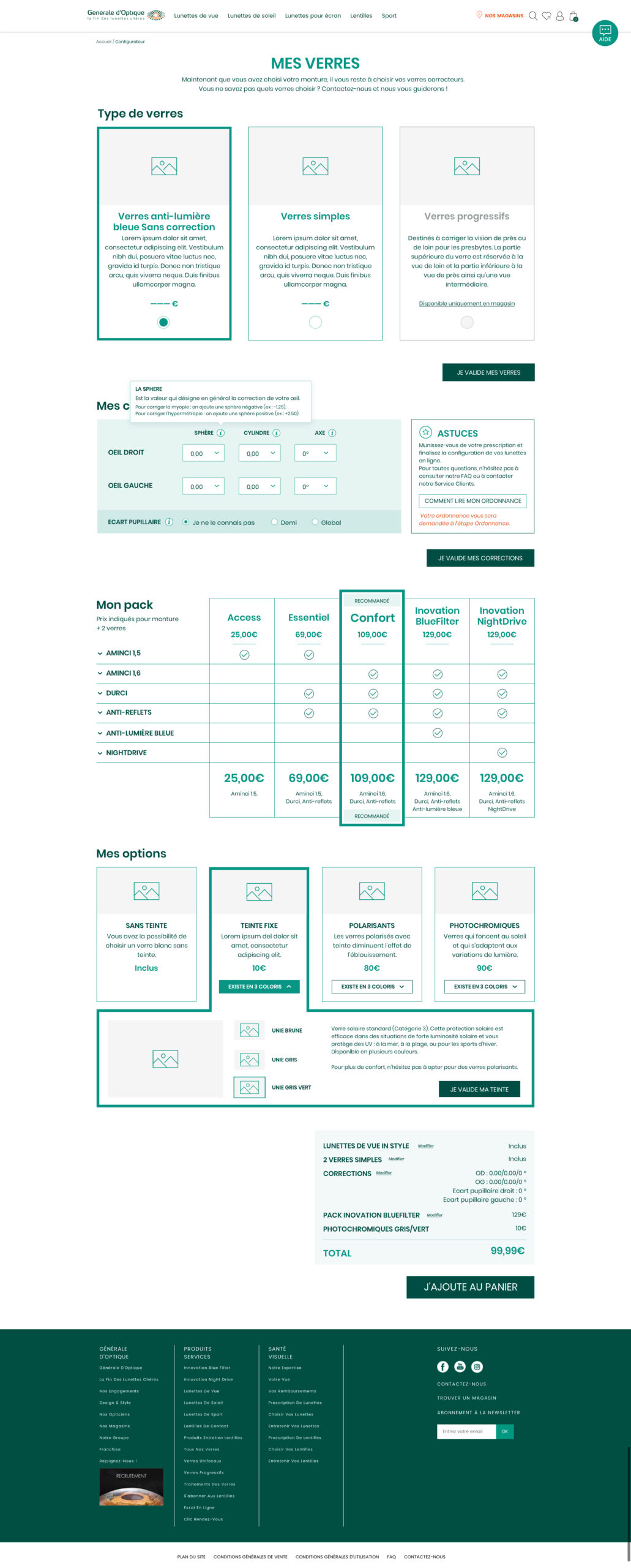 GDO configurateur verres