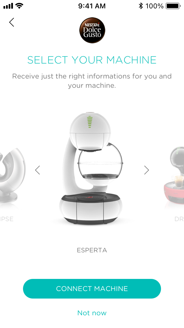 Figaro – Machine Pairing – Machine Selection Esperta